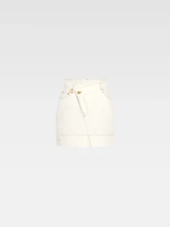 De de-Nîmes denim mini rok