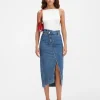 De de-Nîmes denim rok