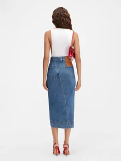 De de-Nîmes denim rok