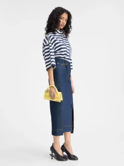 De de-Nîmes denim rok