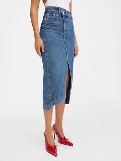 De de-Nîmes denim rok