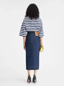 De de-Nîmes denim rok