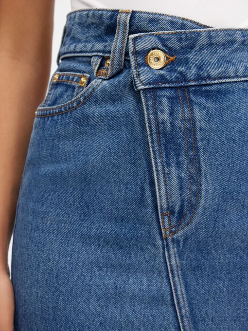 De de-Nîmes denim rok