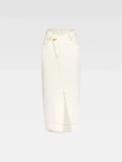 De de-Nîmes denim rok
