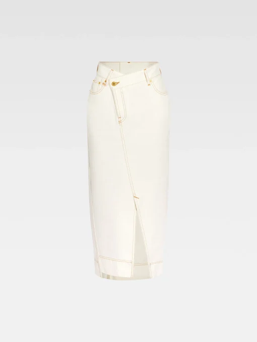De de-Nîmes denim rok