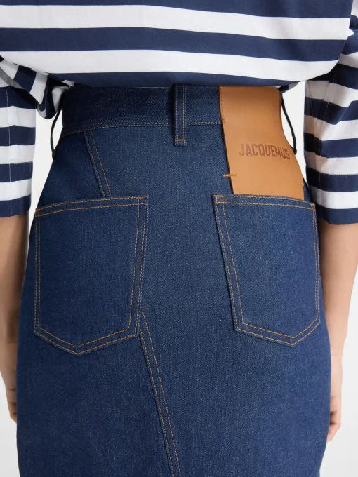 De de-Nîmes denim rok