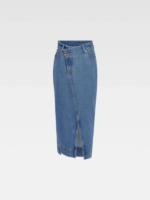 De de-Nîmes denim rok