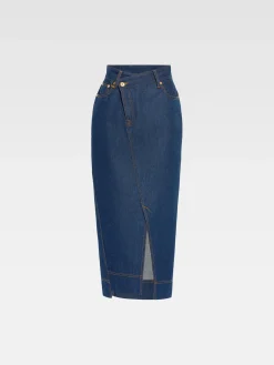 De de-Nîmes denim rok