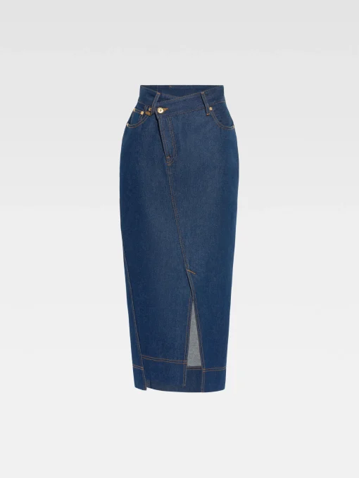 De de-Nîmes denim rok