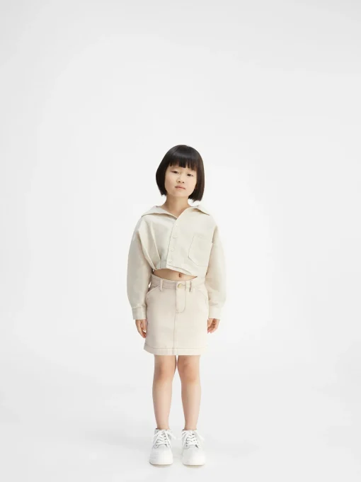 De de-Nîmes denim rok voor kinderen