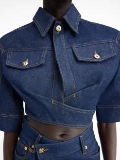 De de-Nîmes denim top