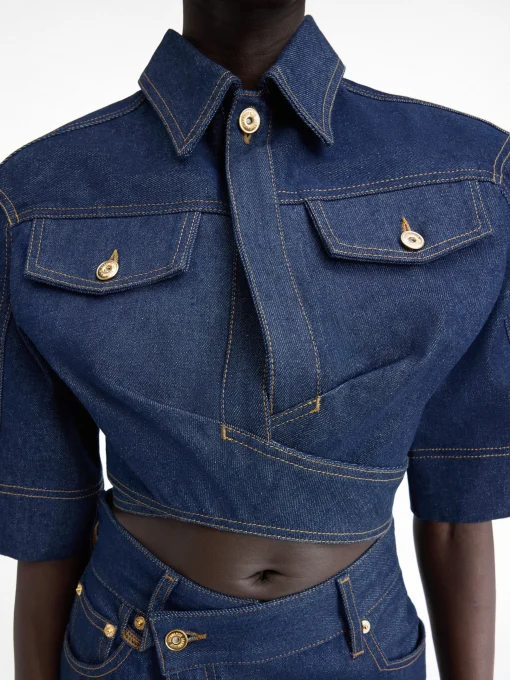 De de-Nîmes denim top
