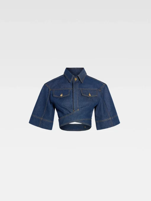 De de-Nîmes denim top