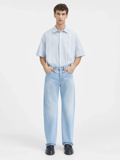 De de-Nîmes rechte denim broek