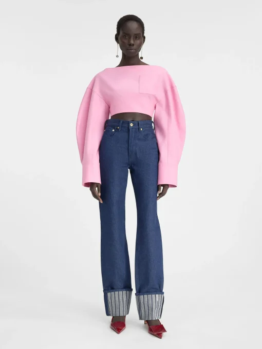 De de-Nîmes rechte denim broek