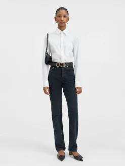 De de-Nîmes rechte denim broek