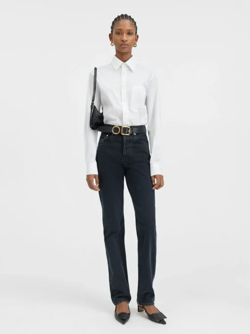 De de-Nîmes rechte denim broek
