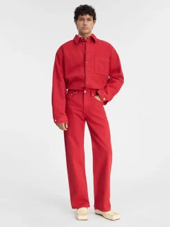 De de-Nîmes rechte denim broek