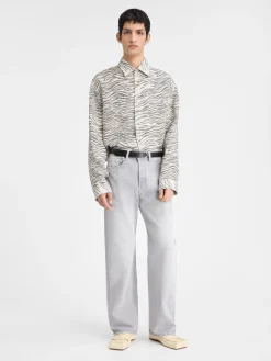 De de-Nîmes rechte denim broek