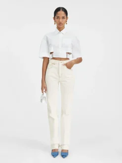 De de-Nîmes rechte denim broek
