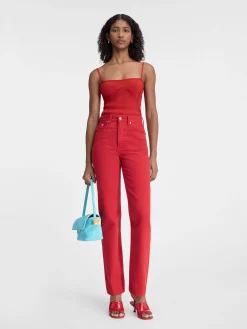 De de-Nîmes rechte denim broek