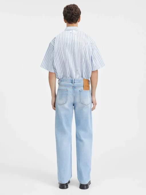 De de-Nîmes rechte denim broek