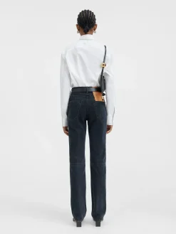 De de-Nîmes rechte denim broek
