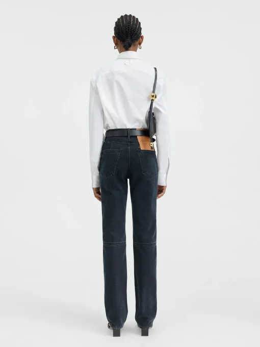 De de-Nîmes rechte denim broek