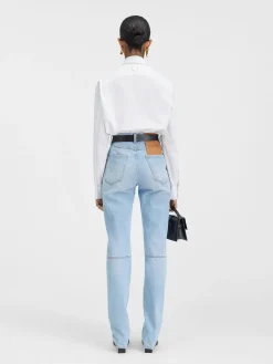 De de-Nîmes rechte denim broek