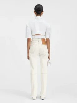 De de-Nîmes rechte denim broek