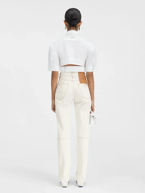 De de-Nîmes rechte denim broek