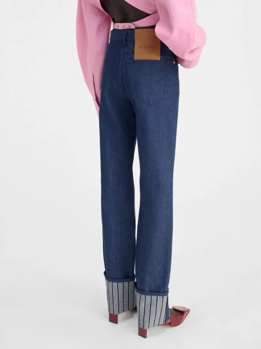 De de-Nîmes rechte denim broek