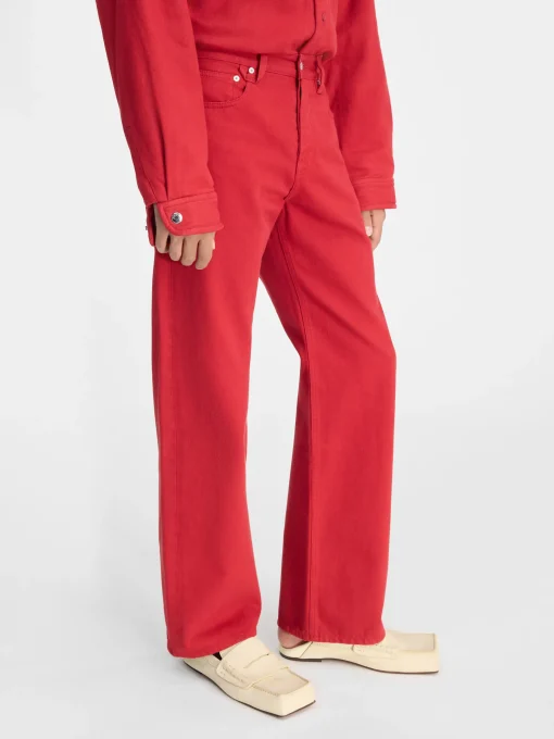 De de-Nîmes rechte denim broek