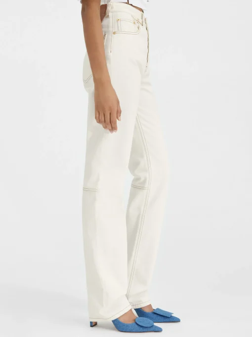 De de-Nîmes rechte denim broek