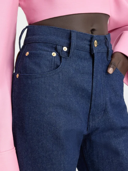 De de-Nîmes rechte denim broek