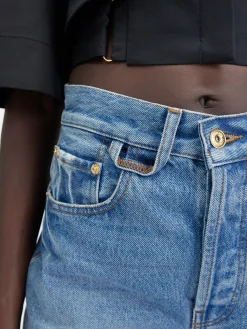 De de-Nîmes rechte denim broek