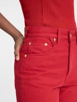 De de-Nîmes rechte denim broek
