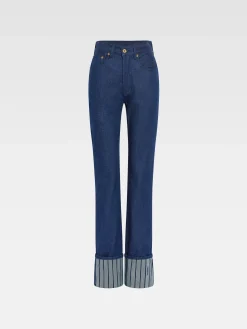 De de-Nîmes rechte denim broek