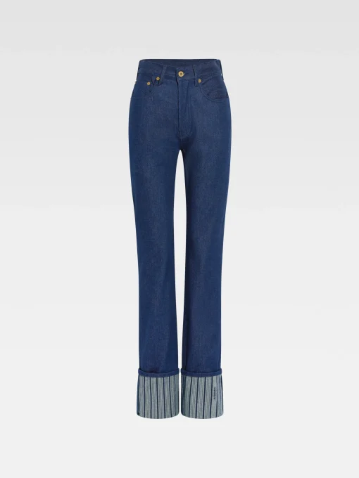 De de-Nîmes rechte denim broek