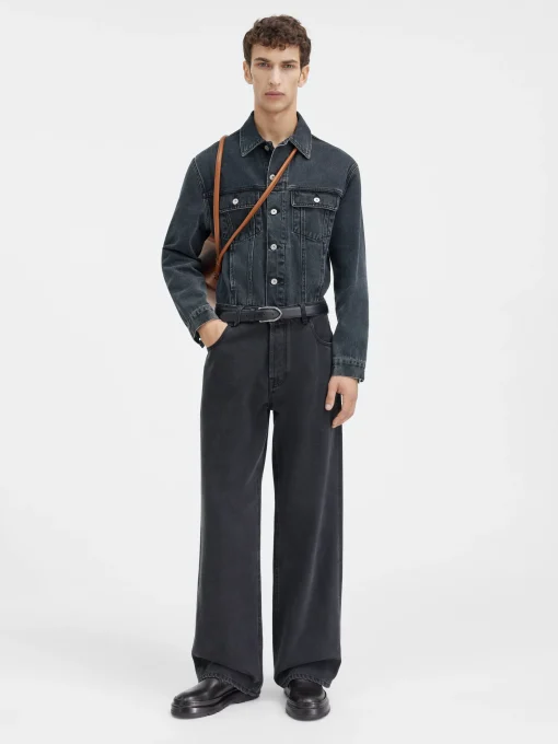 De de-Nîmes wijde denim broek