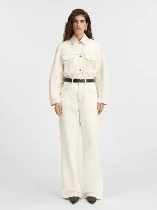 De de-Nîmes wijde denim broek
