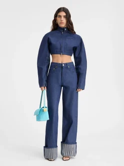 De de-Nîmes wijde denim broek