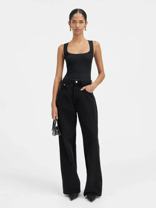 De de-Nîmes wijde denim broek