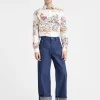 De de-Nîmes wijde denim broek