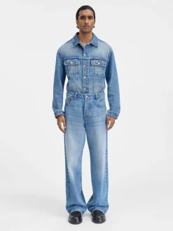 De de-Nîmes wijde denim broek