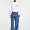 De de-Nîmes wijde denim broek
