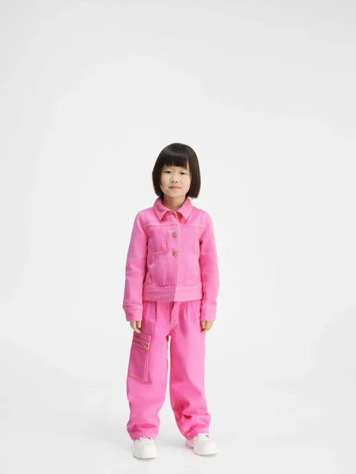 De de-Nîmes wijde denim broek voor kinderen