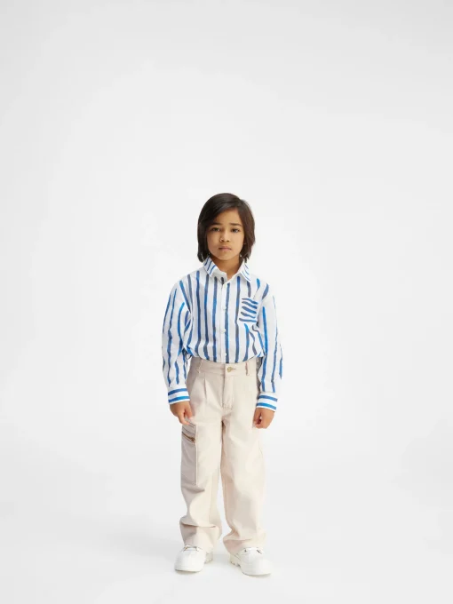 De de-Nîmes wijde denim broek voor kinderen