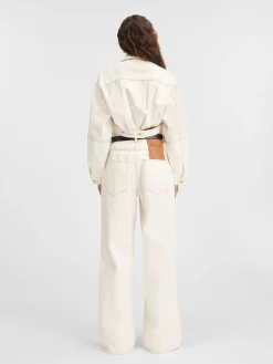 De de-Nîmes wijde denim broek