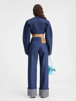 De de-Nîmes wijde denim broek